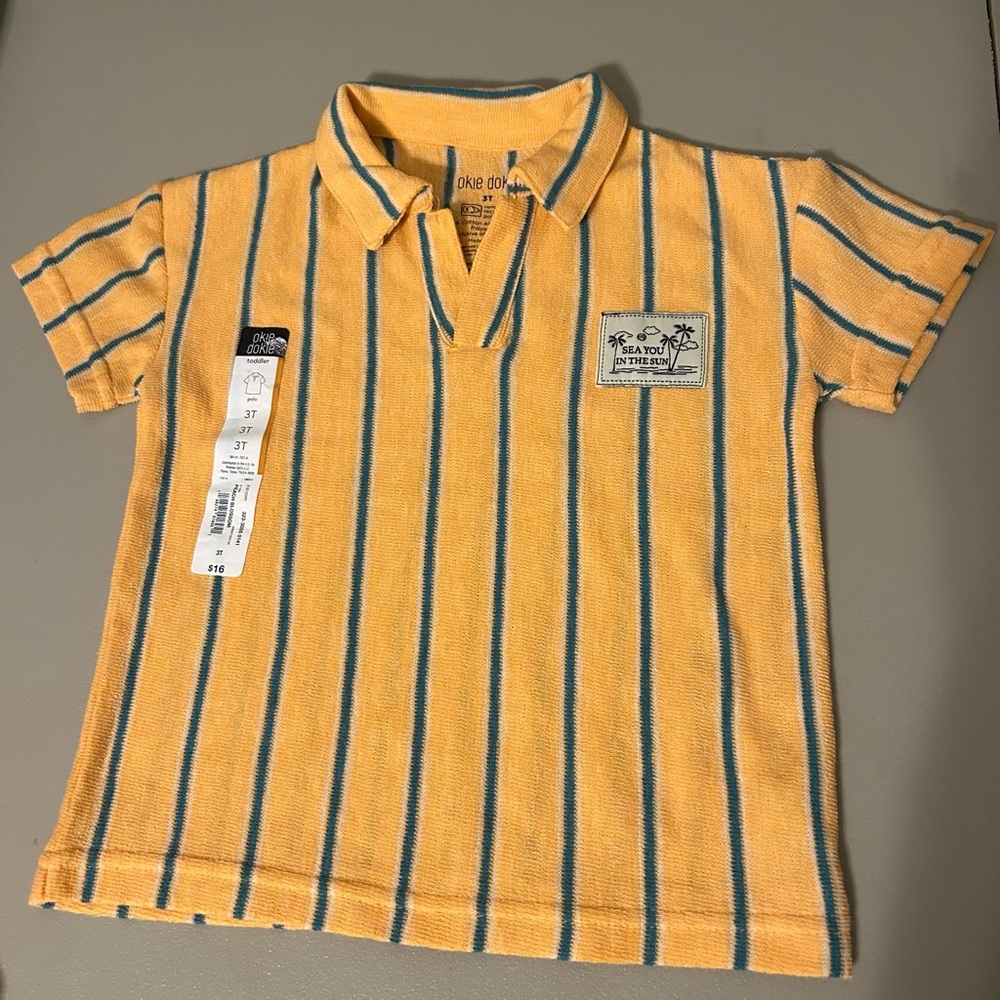Okie Dokie peach blossom Kids Polo Shirt